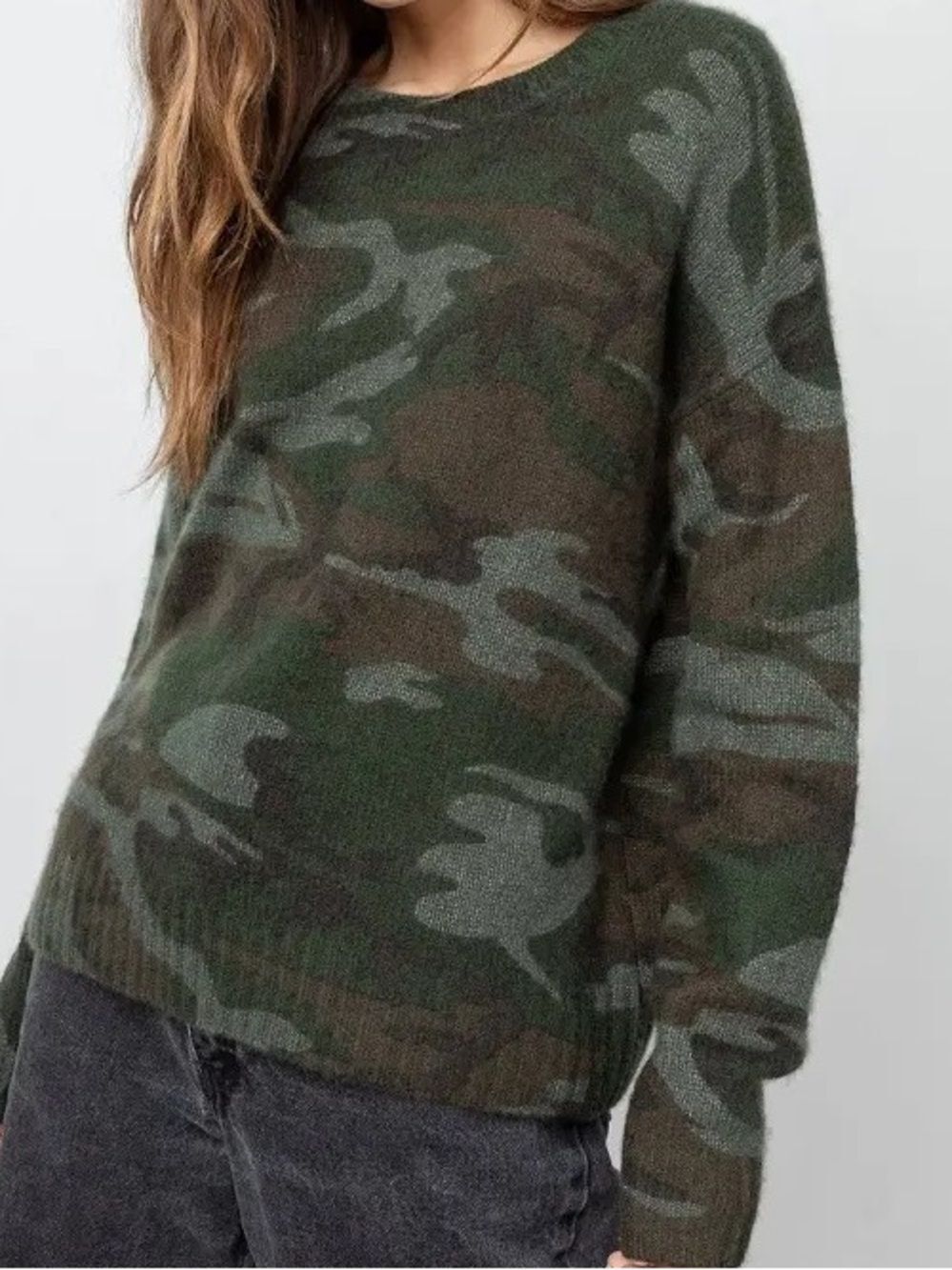 Rails Wool  Perci Jubgle Camouflage Crewneck Sweater - sz XL